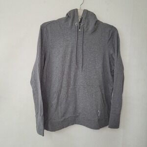 Orangetheory Pullover Hoodie Women XL Gray Thumbhole More Life Logo Active